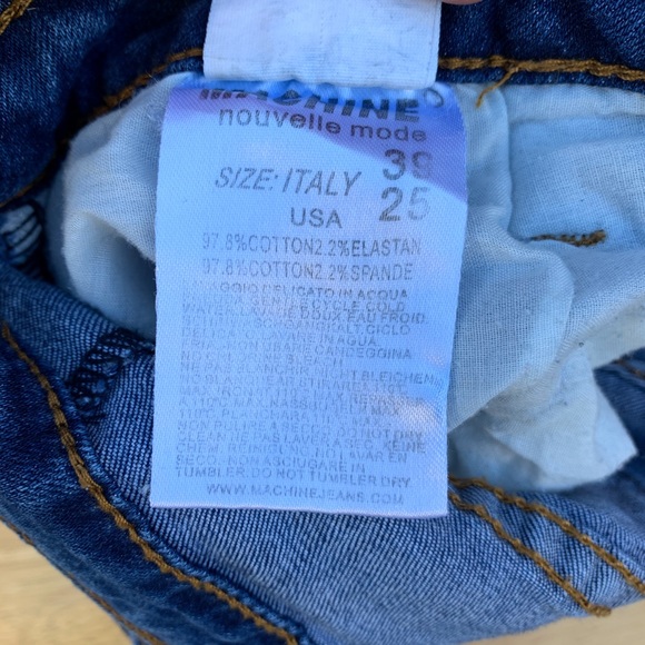 ✨MACHINE LOW RISE DISTRESSED SKINNY JEAN 0/25 - Picture 8 of 8